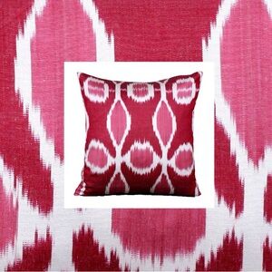 Etsy. NEW! 20x20” Silk Ikat Pillow Cover.